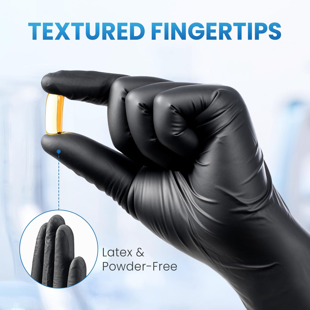 Borje gloves displaying beaded cuffs for comfortable wrist sealing.