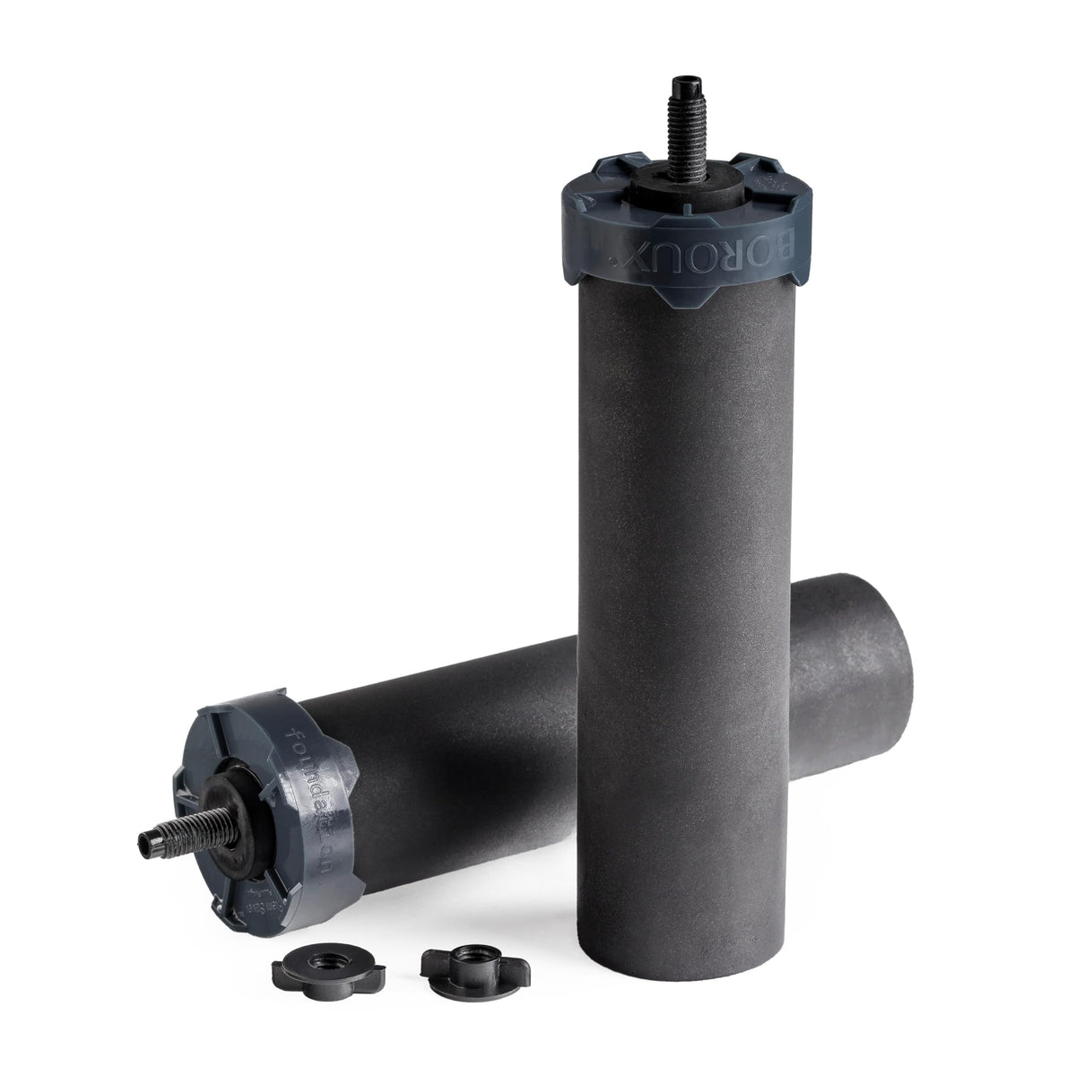 Boroux foundation black replacement filter installed in a Berkey BB9-2 system for clean, great-tasting water.