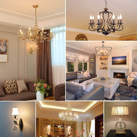 BORT C35/E26 450 lumen brightness for chandelier lighting