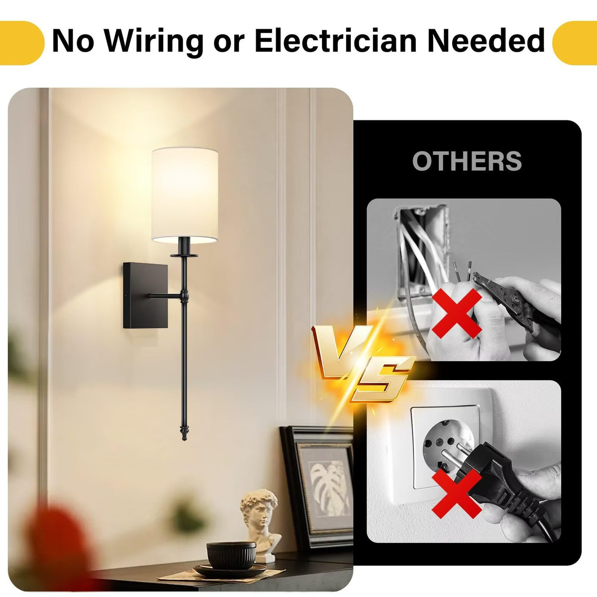 Bosceos magnetic detachable bulb for easy charging and replacement.