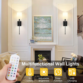 Bosceos dimmable sconce with 10 brightness levels for any mood.