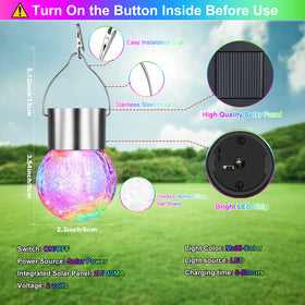 Bosceos easy-install solar lights switch on at night, saving energy and time.