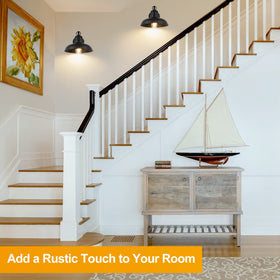 Bosceos exterior light features waterproof finish for rain-ready porch or patio.
