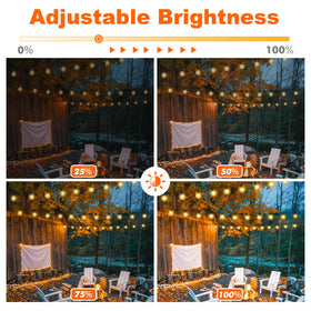 Bosceos G40 globe bulbs provide durable, shatterproof lighting for patios.