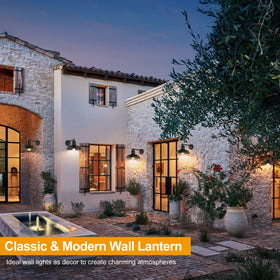 Bosceos outdoor lights withstand extreme weather for porch, patio, or garage.
