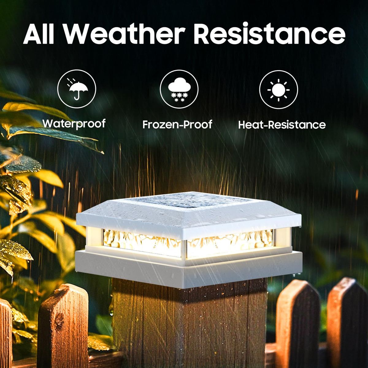 Bosceos IP65 waterproof build withstands rain and snow.