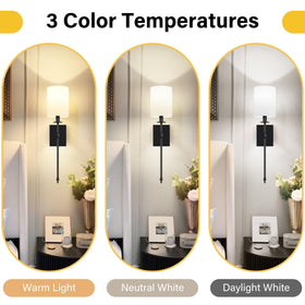 Bosceos matte black wall sconce adds modern style to any room.