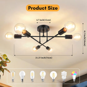Bosceos semi-flush mount kit for safer, simpler installation.