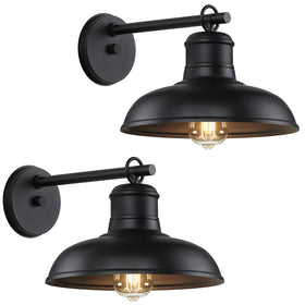 Bosceos outdoor wall light in vintage black, ideal for welcoming entryways with warm ambience.