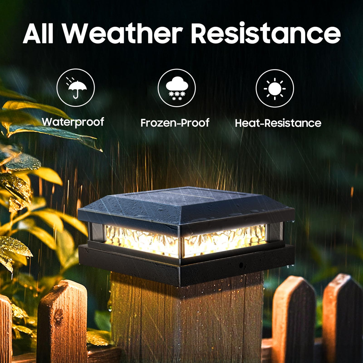 Bosceos no-wiring outdoor light design for simple setup and flexibility.