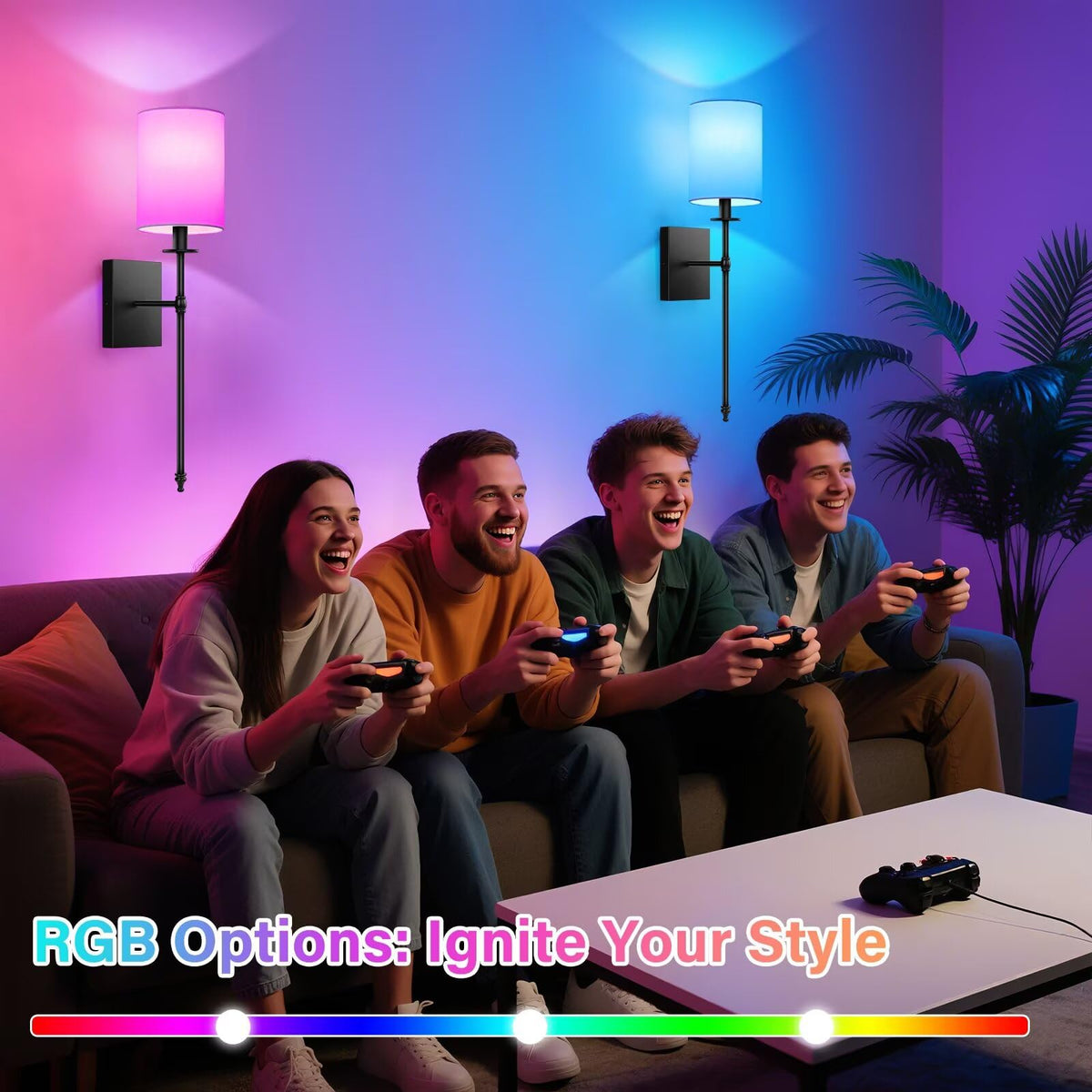 Bosceos remote control allows effortless lighting adjustments.