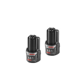 Bosch BAT414-2PK battery pack—compact 12V power for tight spaces.