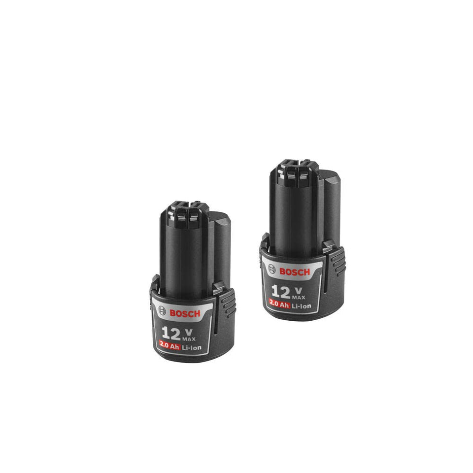 Bosch BAT414-2PK battery pack—compact 12V power for tight spaces.