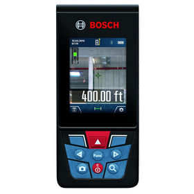 Bosch Blaze GLM400C inclinometer shows tilt for angles