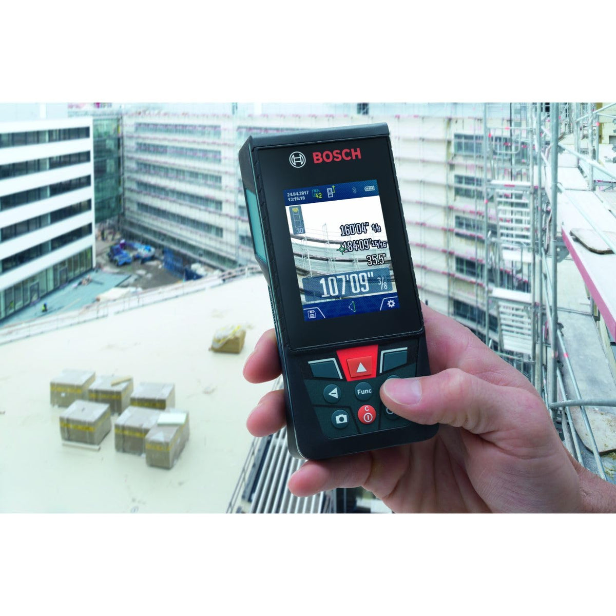 Bosch Blaze GLM400C MeasureOn app keeps data synced