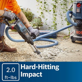 Bosch Bulldog Extreme cord turret: 35-degree pivot for flexible maneuvering.
