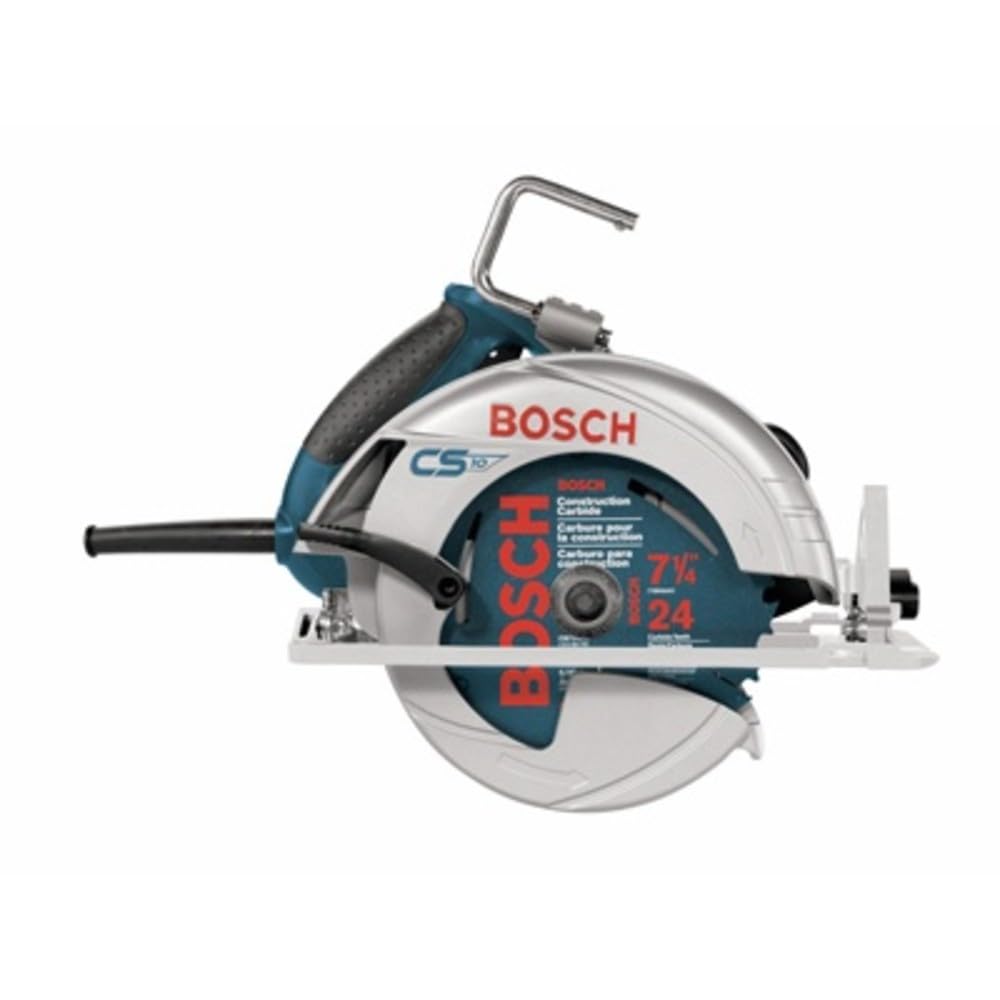 Bosch CS10 bevel louvers and integrated blower clear dust for cleaner work.