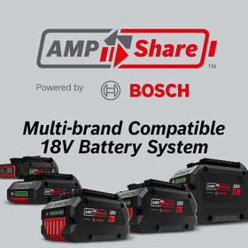 Drill task in progress powered by Bosch 18V system for efficiency on site.