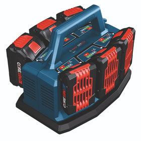 Bosch GAL18V6-80 cooling fan detail supports efficient charging under load