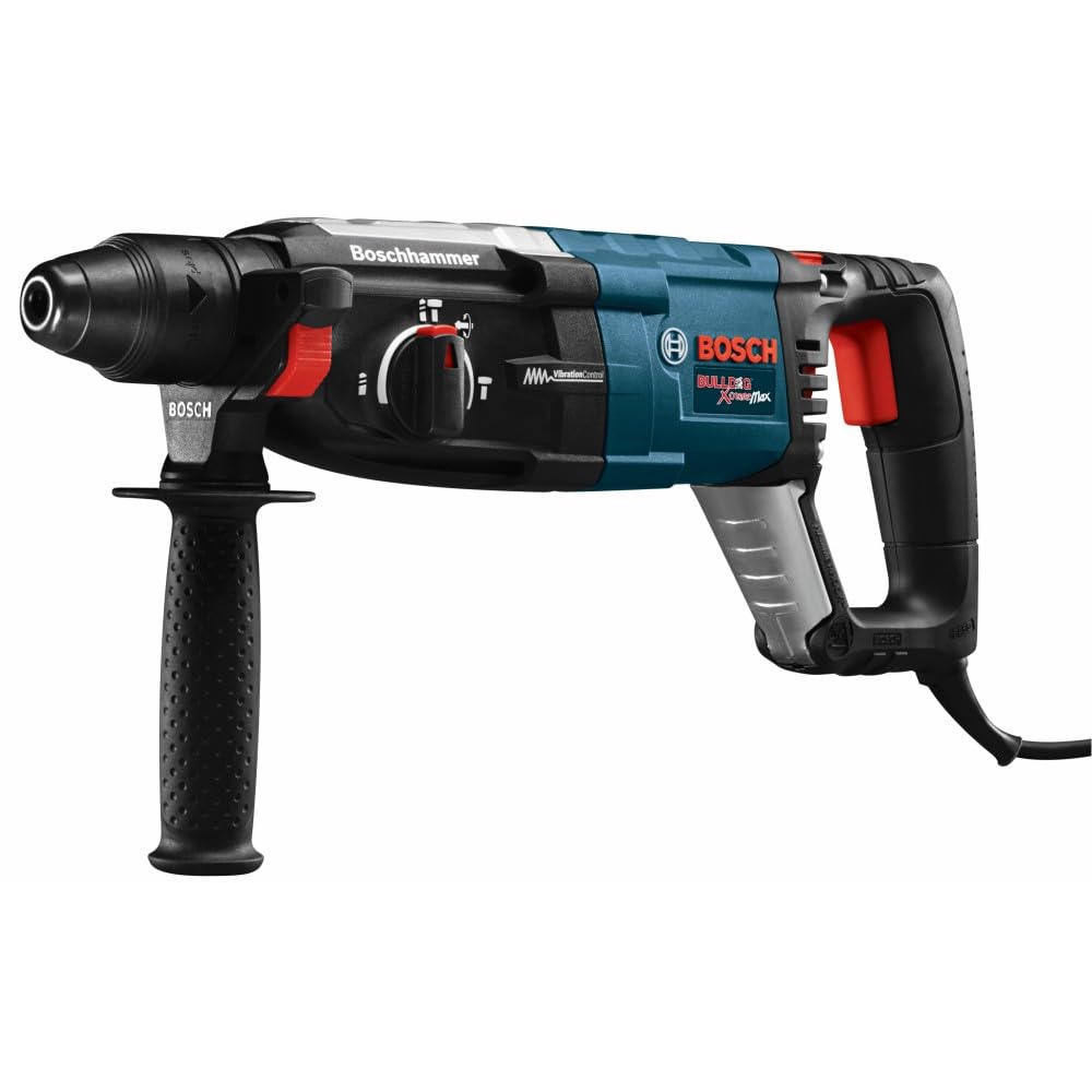 Bosch GBH2-28L with robust 8.5-amp motor for powerful drilling tasks.