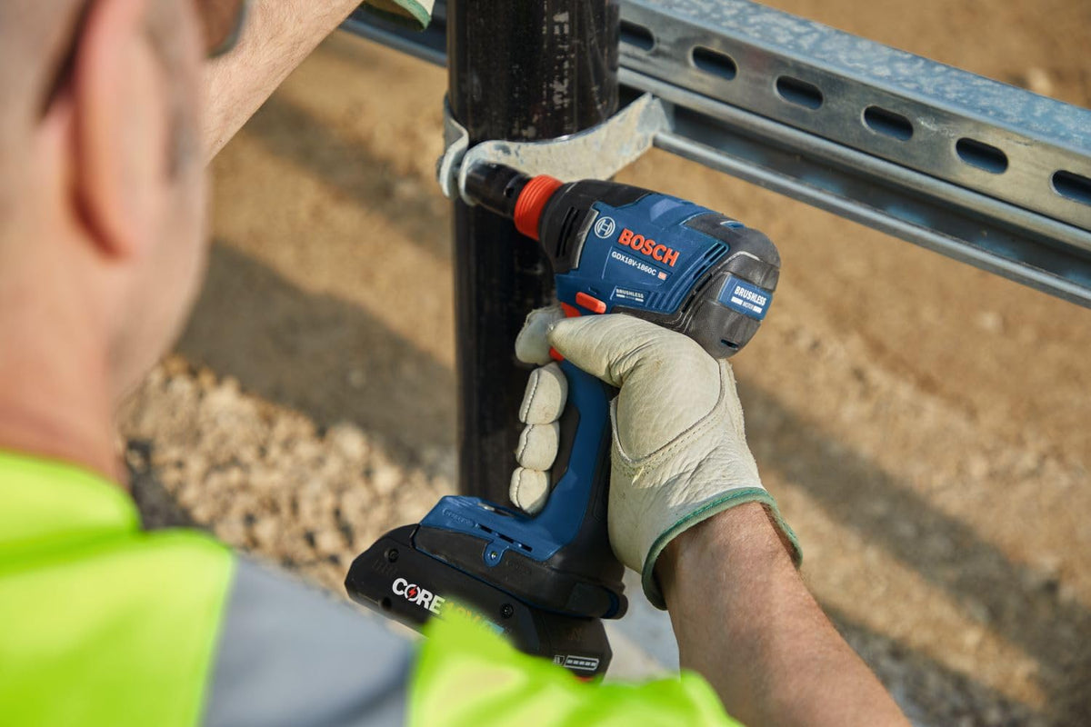 Bosch GDX18V-1860CN brushless motor delivers high torque