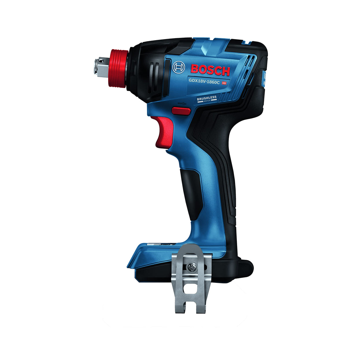 Bosch GDX18V-1860CN in-use with bits for quick, precise bit changes