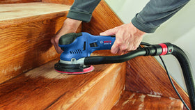 Bosch GET75-6N multi-hole pad accommodates a wide range of discs.