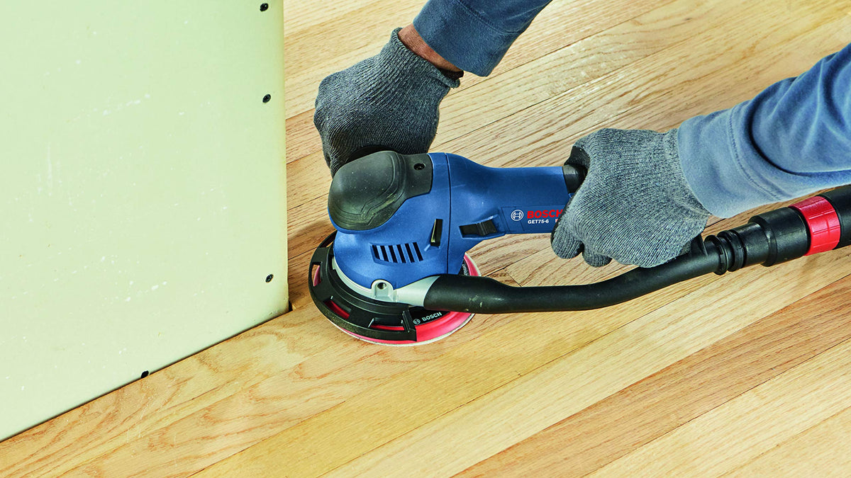 Bosch GET75-6N side handle provides versatile control for precise work.