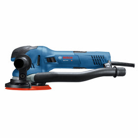 Bosch GET75-6N soft backing pad minimizes gouging for smoother finishes.