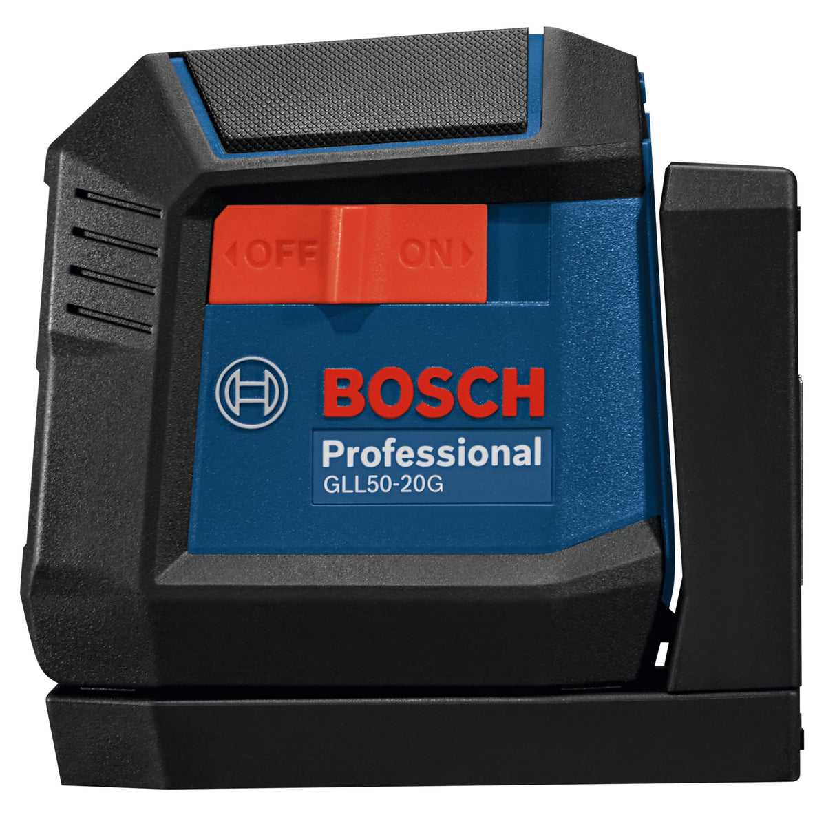 Bosch GLL50-20G battery-flexible power supports longer, downtime-free use.