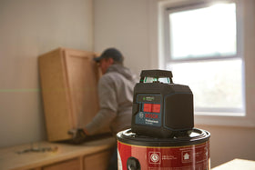 Bosch GLL50-40G 360° horizontal plane display for full room layout.