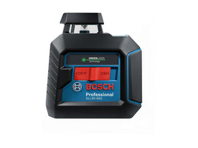 Bosch GLL50-40G vertical line for precise shelf mounting.