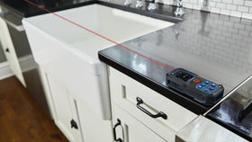 165 feet range with 1/16 inch precision on Bosch GLM165-22 Blaze for rooms and setups.