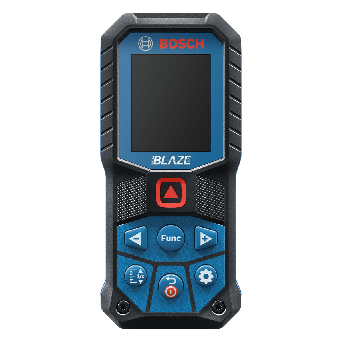 Bosch GLM165-22 Blaze IP65 durable housing protects against dust and water exposure.