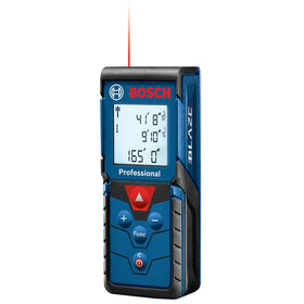 Bosch GLM165-40 Blaze Pro pocket-sized laser measure for quick layouts.