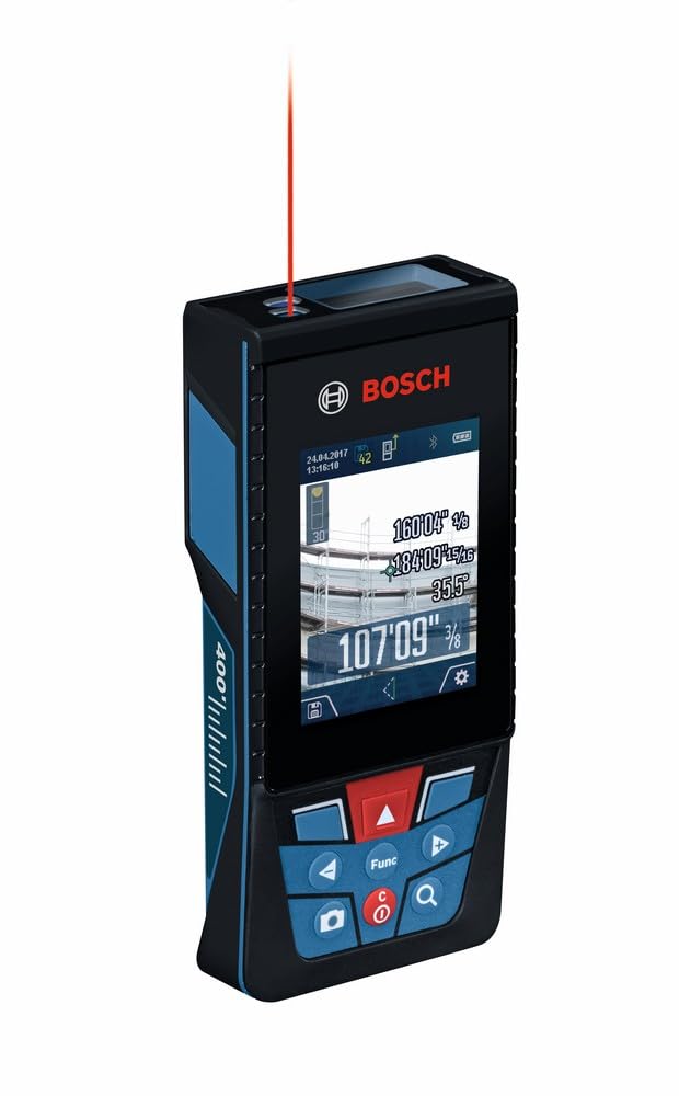 Bosch GLM400CL digital viewfinder with zoom locates distant laser spots.