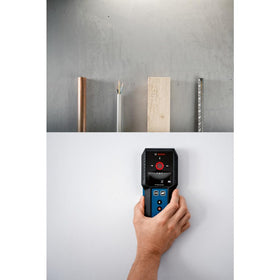 Bosch GMS120-27 dual-power option keeps work uninterrupted