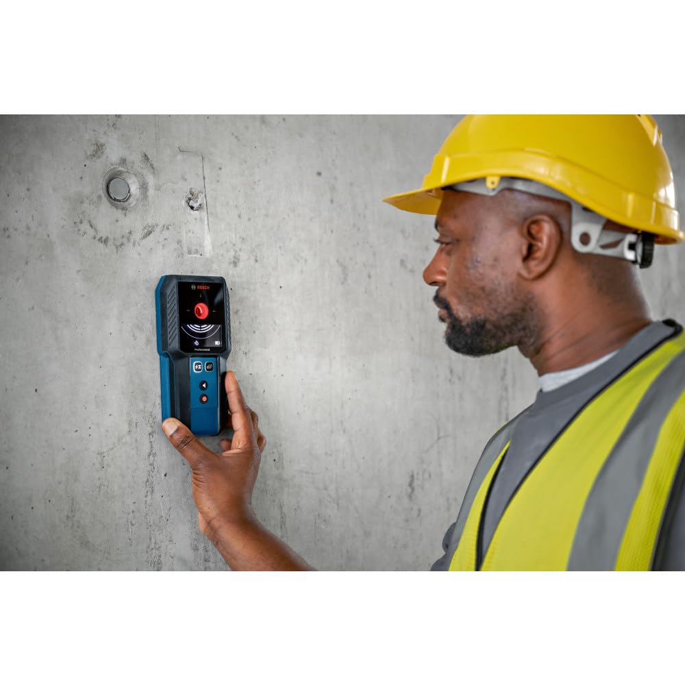 Bosch GMS120-27 live wire detection guides safe wiring behind walls