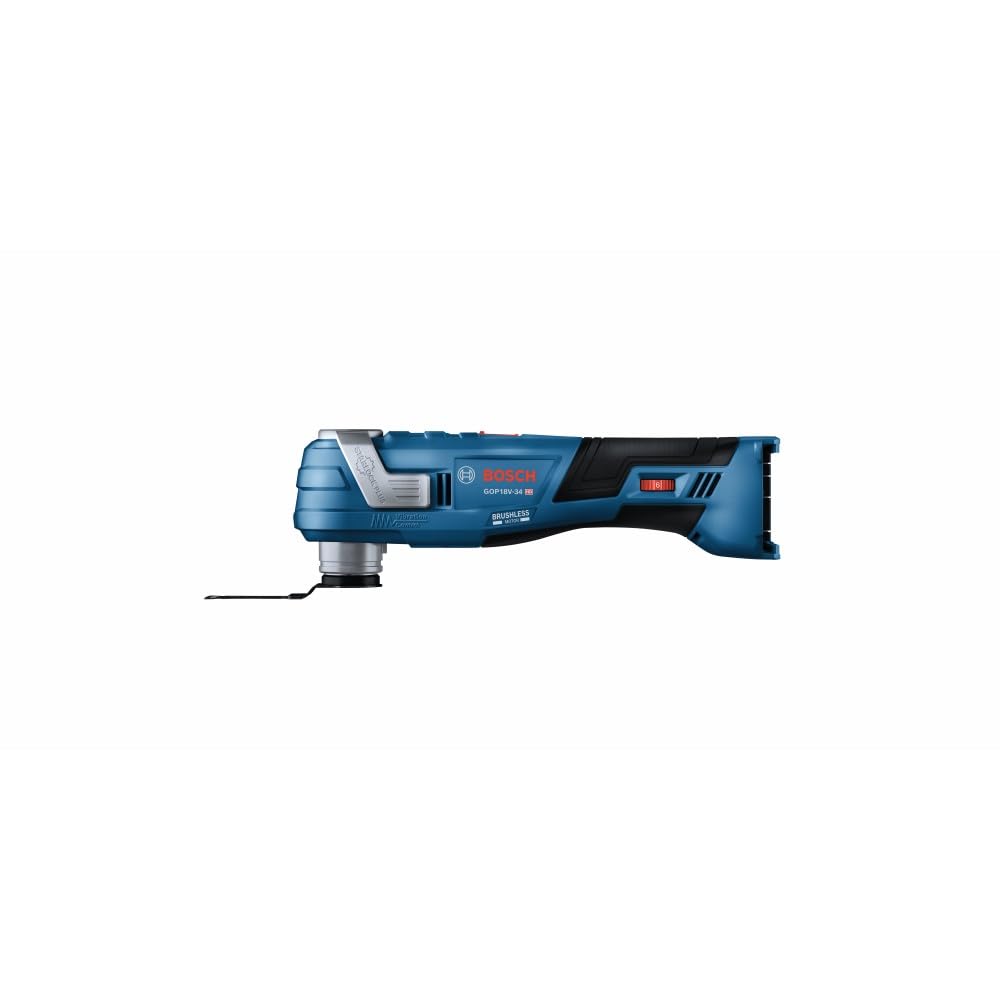 Slim grip design on the Bosch GOP18V-34N for comfortable control
