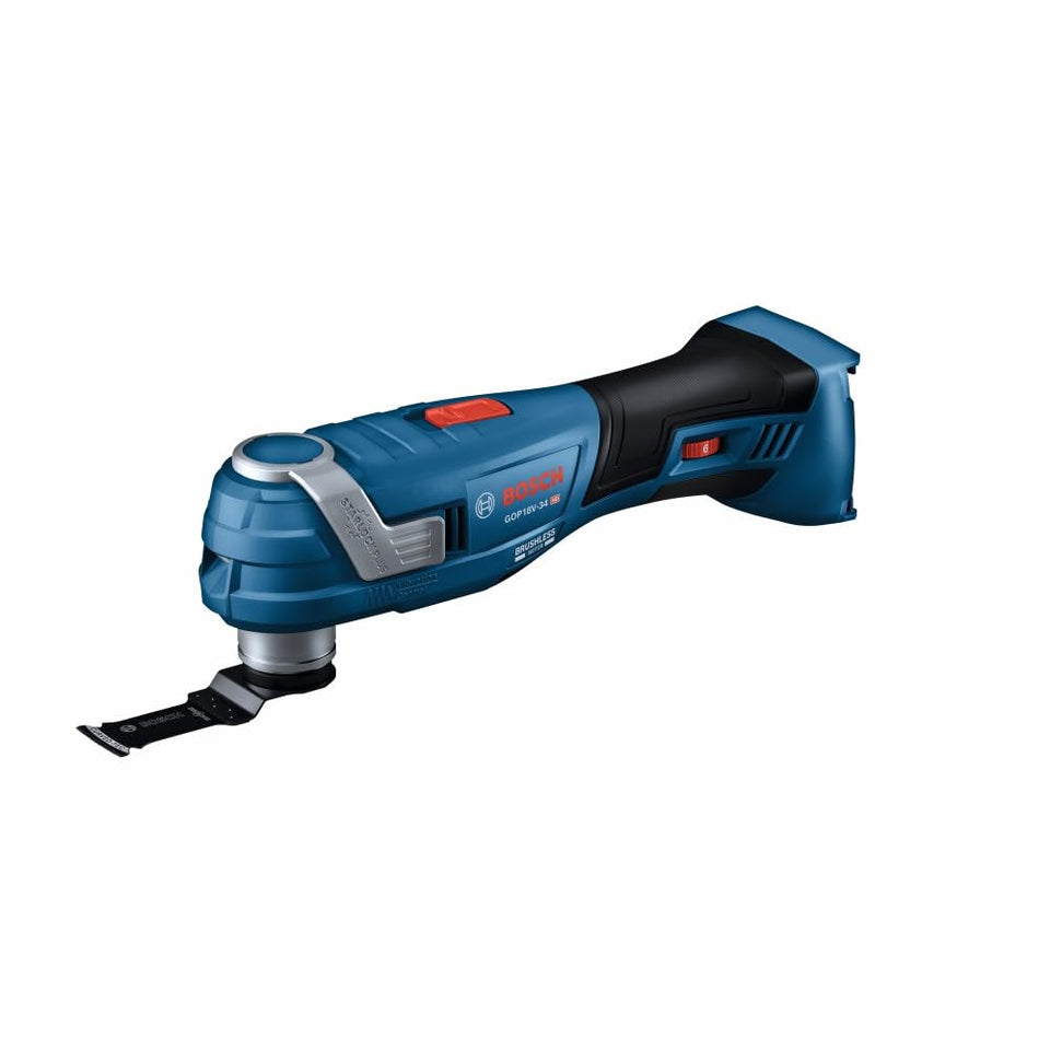 Bosch GOP18V-34N in use with StarlockPlus grip enabling precise blade changes