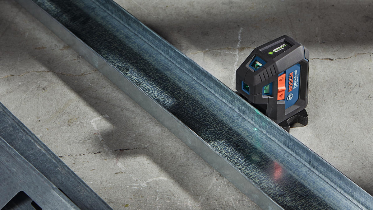 Bosch GPL100-50G batteries included for immediate use