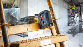 Bosch GPL100-50G rubber overmold guards against impact