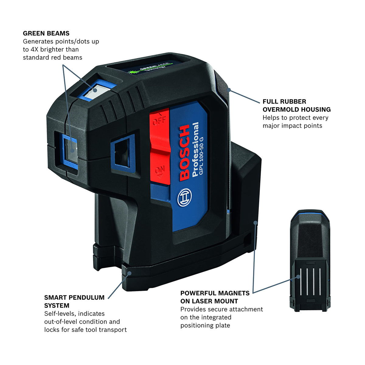 Bosch GPL100-50G self leveling setup ensures accurate checks
