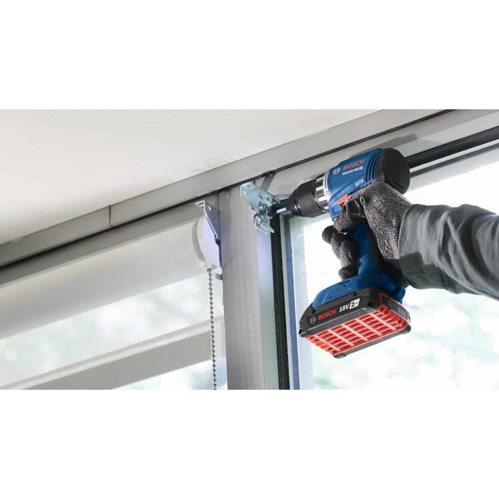 Bosch GSR18V-400B12 all-metal chuck ensures durable bit retention