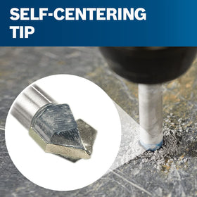 Bosch GT2000 three-flat shank provides secure grip on larger bits