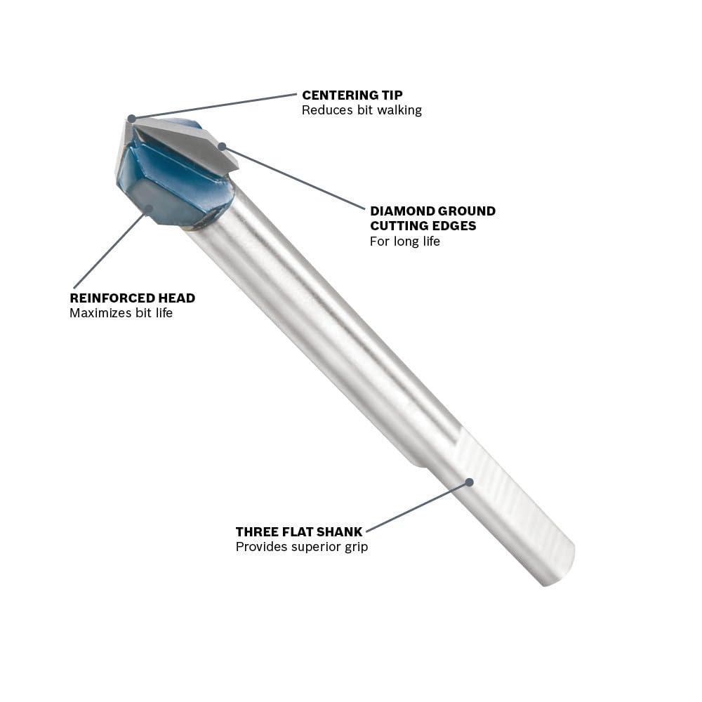 Bosch GT3000 precision-tip bit reduces wandering on smooth surfaces