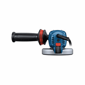 Bosch GWS10-450P narrow-grip design for comfortable control in tight spaces.