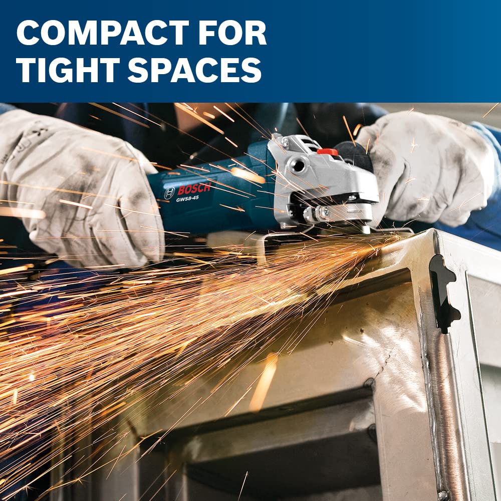 Bosch GWS8-45 service minder brushes prevent downtime