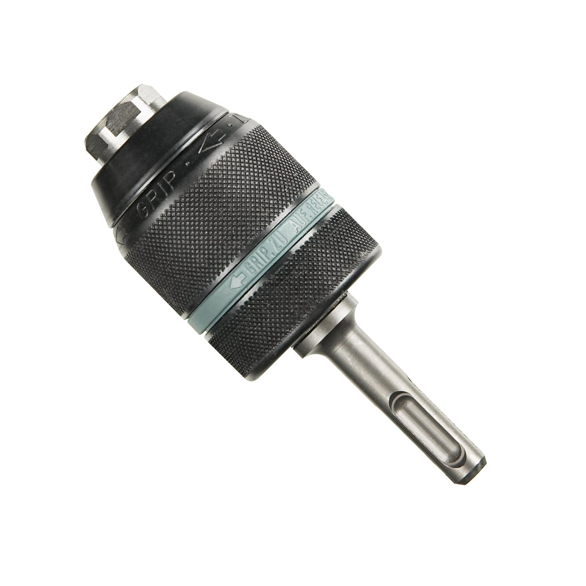 Bosch HA3JAW keyless chuck with SDS-Plus shank securely holds bits quickly for masonry drilling.