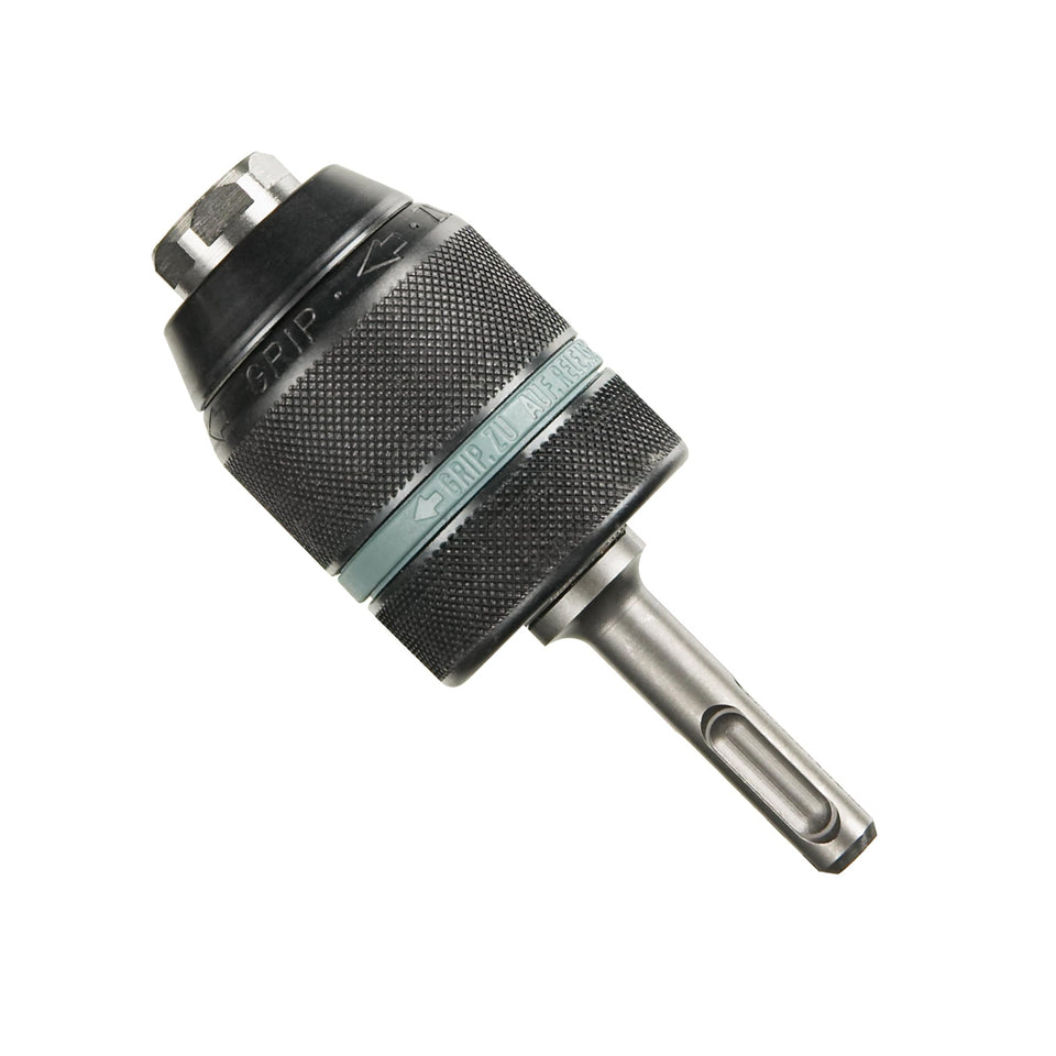 Bosch HA3JAW keyless chuck with SDS-Plus shank securely holds bits quickly for masonry drilling.